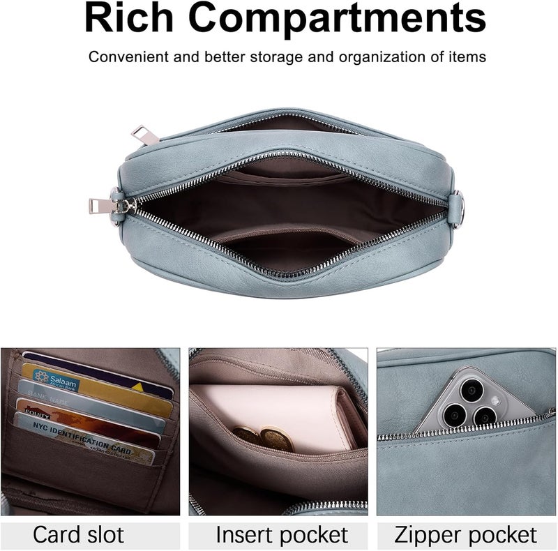 CLUCI Purses for Women Crossbody Bags for Women Cross Body Bag Crossbody Purse with Adjustable Wide Strap - Image 4